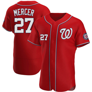 Jordy Mercer Men's Washington Nationals Home Jersey - White Authentic