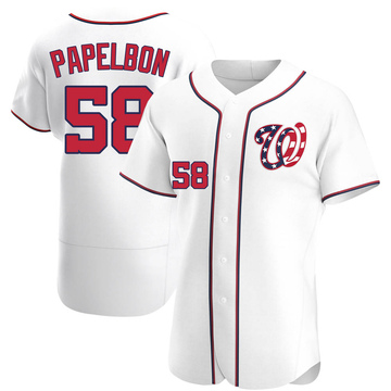 Jonathan Papelbon Men's Washington Nationals Home Jersey - White Authentic